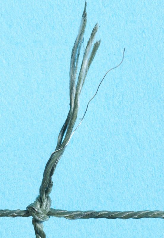 Netzgarn, drahtverstärkt