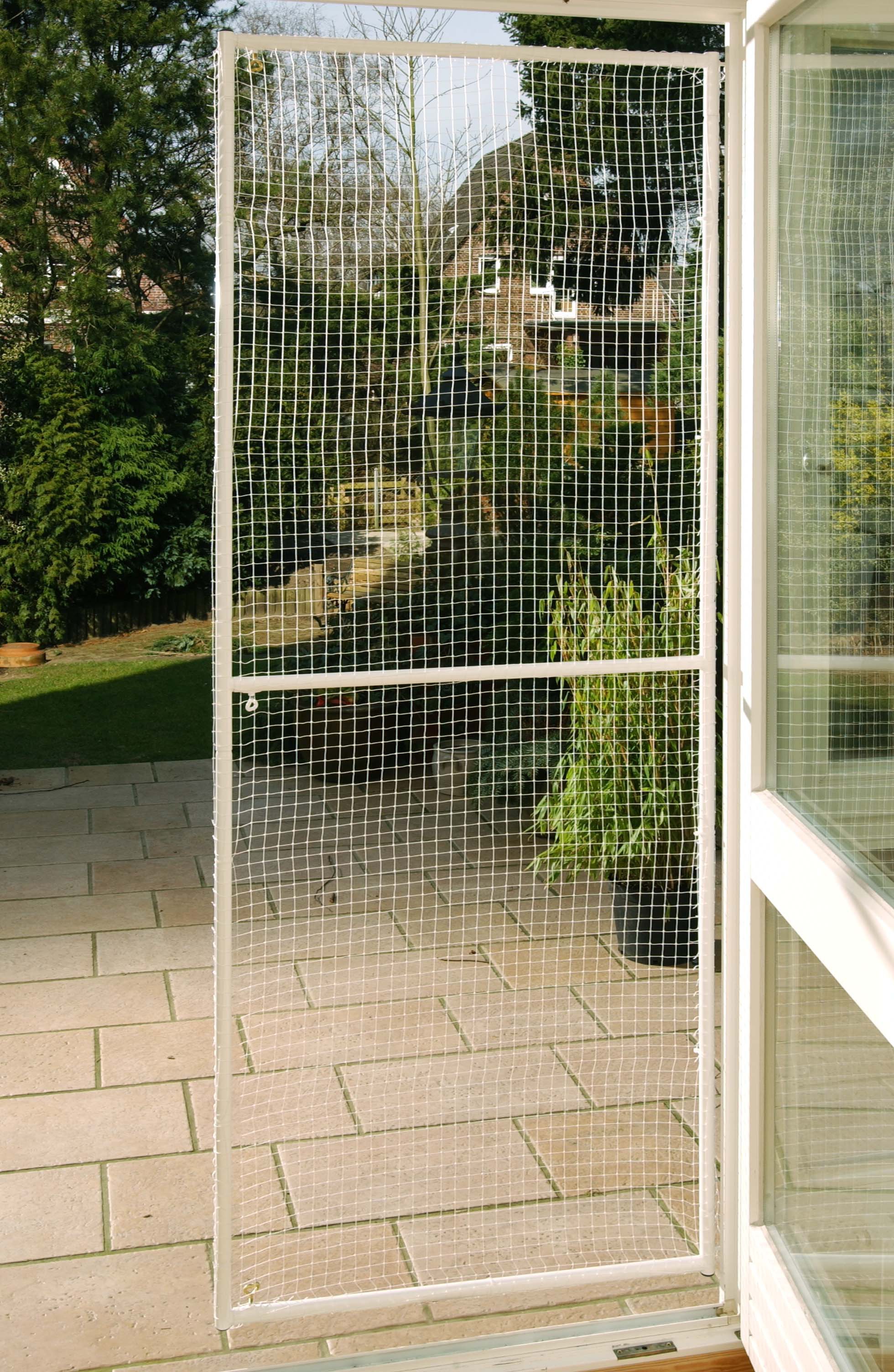 Katzentürsicherung - weiß Katzentürsicherung - weiß