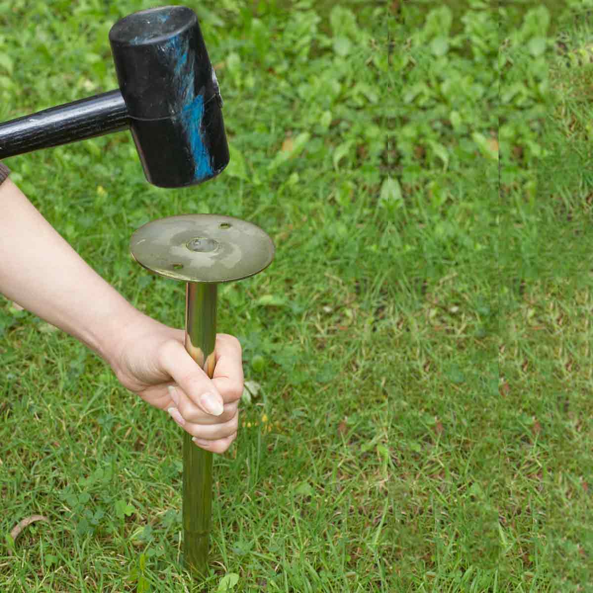 Rasenhalterung für Teleskopstangen zum Ausziehen - Standard - 50cm