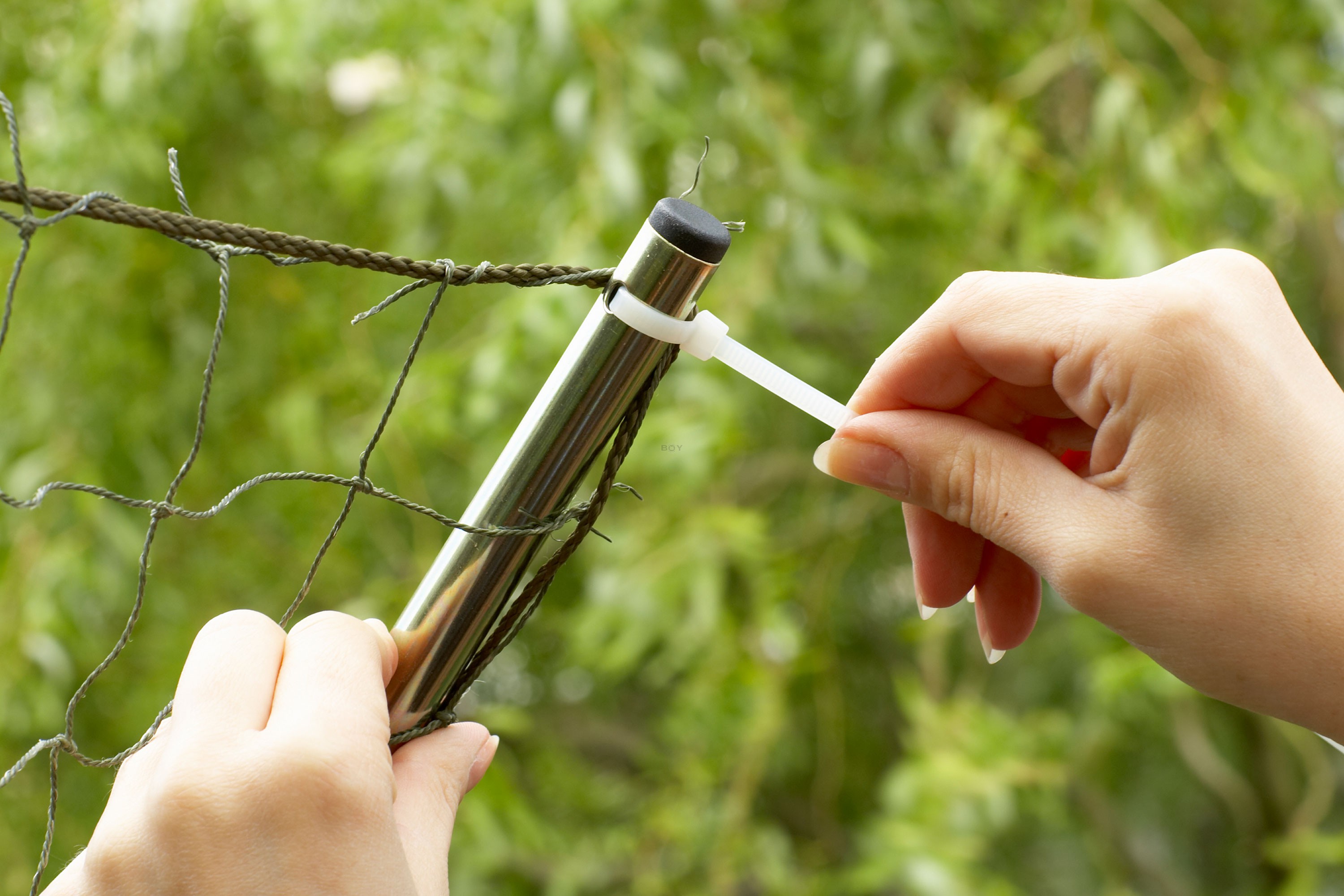 Netzbinder, ca. 100mm lang - 100Stück - natur weiß