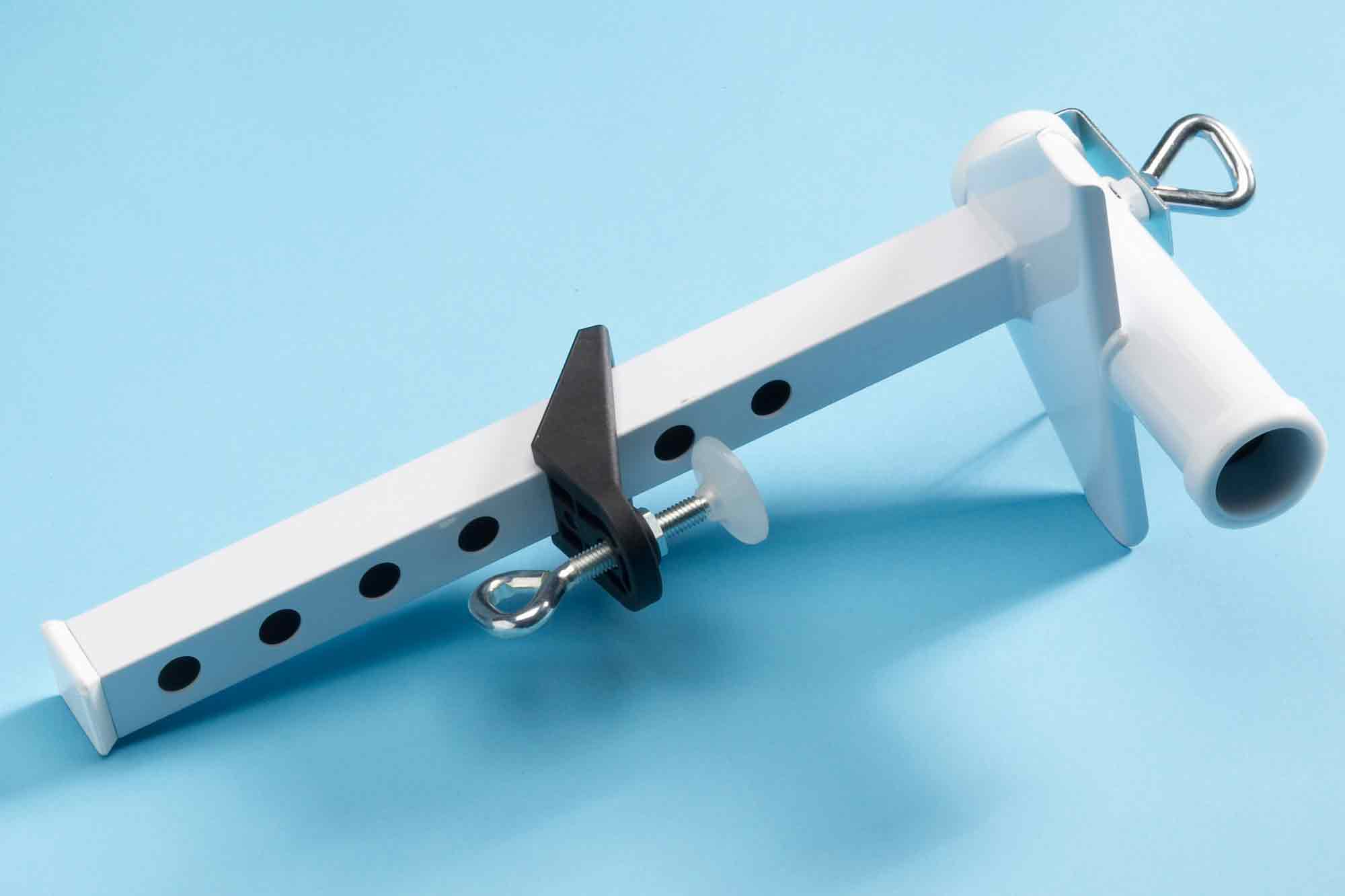 Mauerklemmen für Teleskopstangen zum Ausziehen - für Mauern bis 22cm Wandstärke Mauerklemmen für Teleskopstangen zum Ausziehen - für Mauern bis 22cm Wandstärke