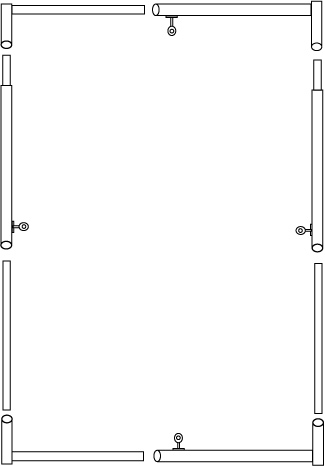 Boy-Fensterrahmen mit Netz Fensterrahmen mit Netz