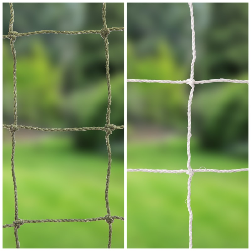 Gartenzaun katzensicher mit olivgrünem BOY-Katzennetz