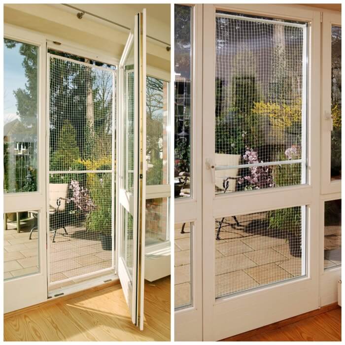 BOY Katzennetz-Tür zusammengebaut – Montageanleitung Schritt 1