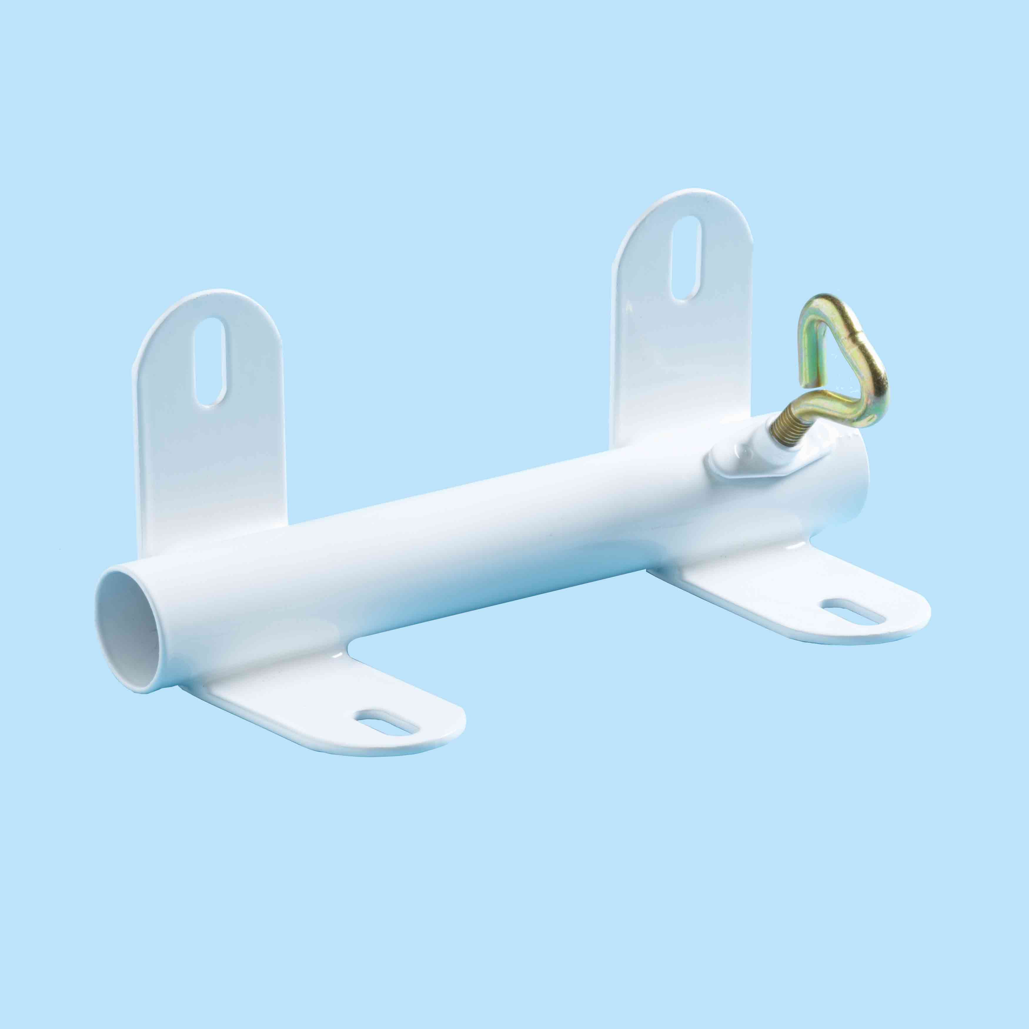 Wand - Eckhalterung - Innenseite - für Teleskopstangen zum Ausziehen, weiß Wand - Eckhalterung - Innenseite - für Teleskopstangen zum Ausziehen, weiß