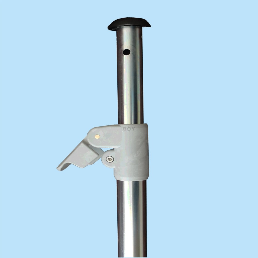 Telescopic rod for clamping up to 350cm, Ø 28mm - silver-colored galvanized