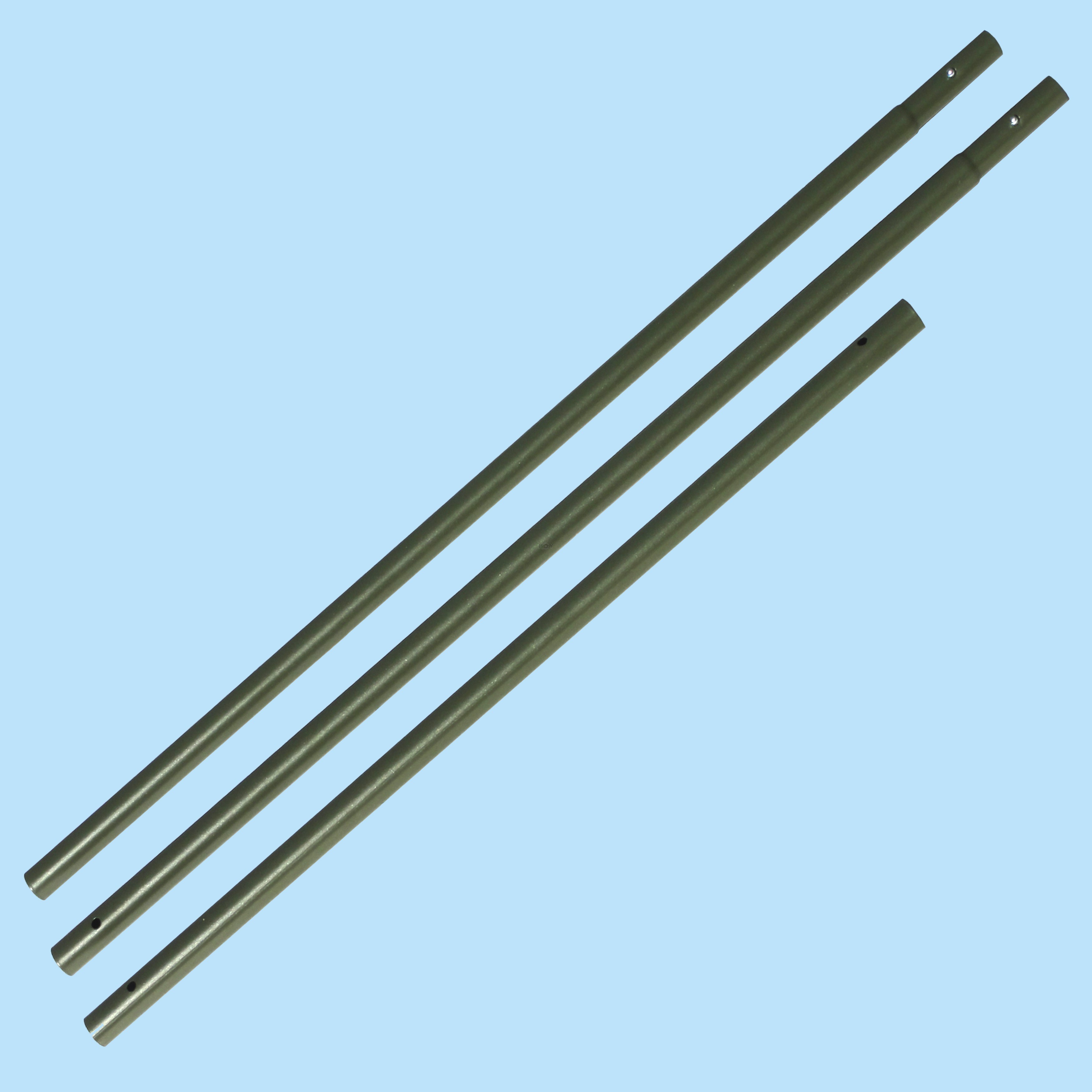 Gehegestangen für ein Katzenfreilauf im Garten - 230cm lang, 25mm Ø, olivgrün Gehegestangen für ein Katzenfreilauf im Garten - 230cm lang, 25mm Ø, olivgrün