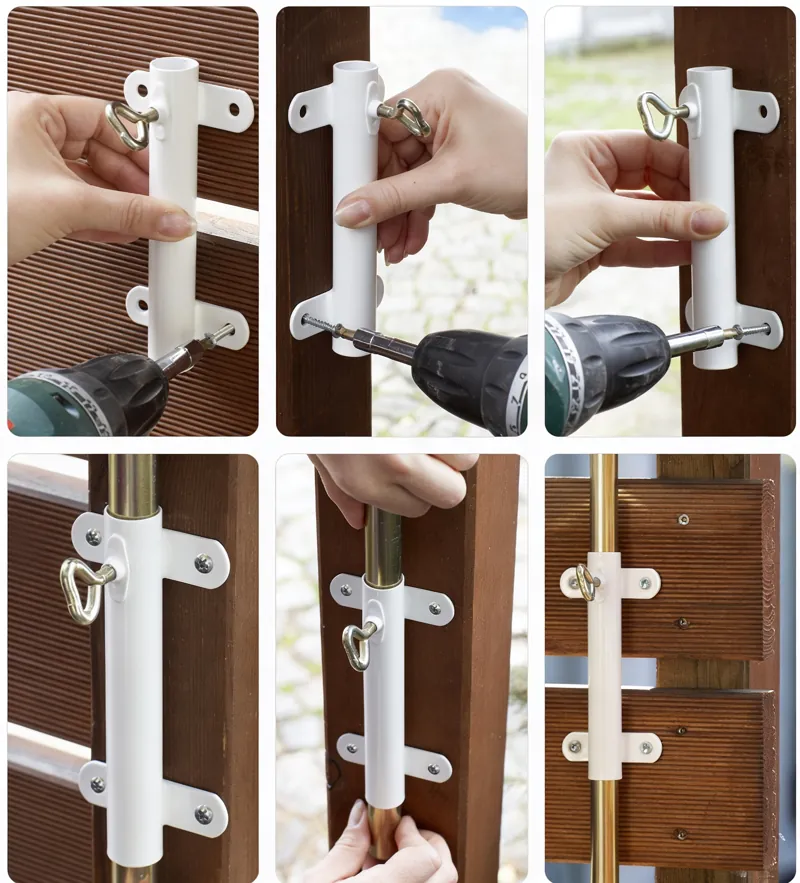 Cat net installation on a balcony